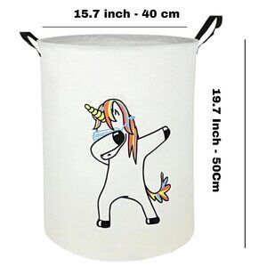 Laundry Basket Foldable Waterproof Tote Bag Hamper Clothes, Storage Bucket toy